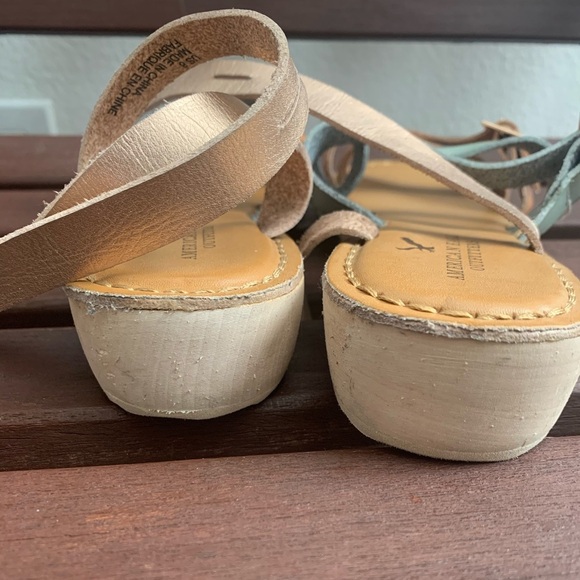 8. American Eagle Strappy Wrap Sandals - Picture 4 of 9